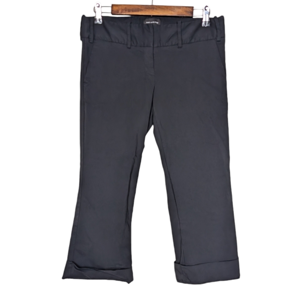 The Limited Drew Fit Women's Black Casual Cuffed Capris Work Pants Size 6